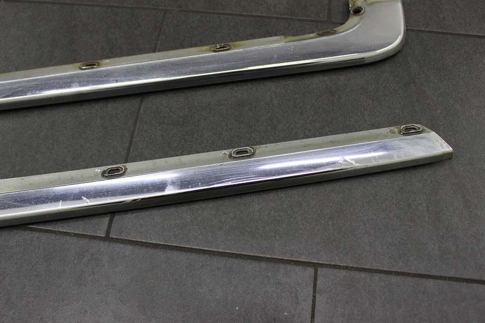 Original Audi 200 Typ 44 Chromleisten Ecken Stoßstange Hinten Heck 
