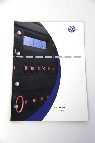 Original VW RCD R 100 Radio Bedienungsanleitung BDA Anleitung Handbuch Deutsch