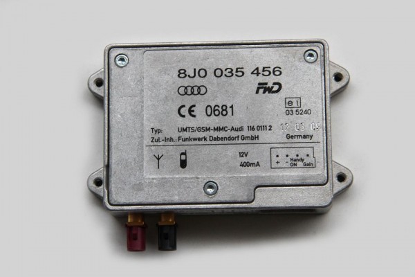Audi A3 A4 Antennenverstärker 8J0035456 Signal Verstärker Mobilfunk UMTS GSM MMC