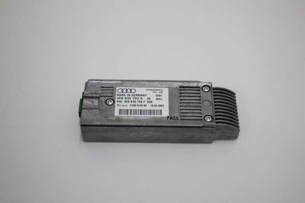 Original Audi A6 4F A8 4E Sprachmodul mit Software 4E0035753A 4E0910753F MMI