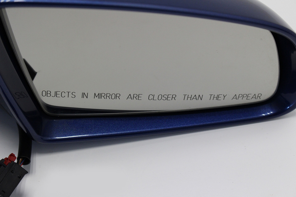 Audi A3 8P Außenspiegel Spiegel Beifahrerseite rechts blau