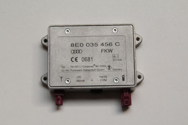 Audi A3 A4 S4 A6 A8 TT Q7 Verstärker 8E0035456D Handy Telefon Antennenverstärker