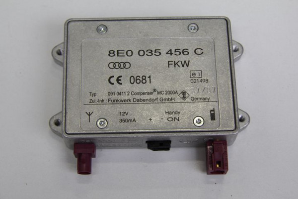 Audi A3 A4 S4 A6 A8 TT Q7 Verstärker 8E0035456D Handy Telefon Antennenverstärker