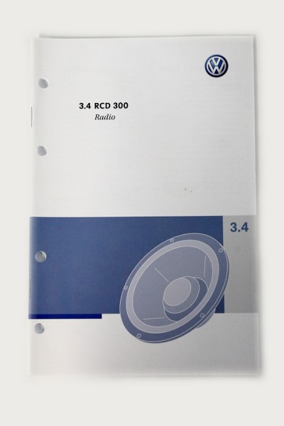Original VW RCD 300 Radio Bedienungsanleitung BDA Anleitung Handbuch Deutsch