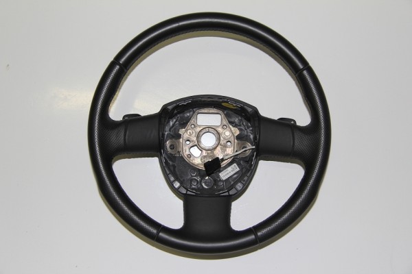 Original Audi A6 4F Q7 4L Lederlenkrad 4F0419091AN Lenkrad Leder gelocht schwarz