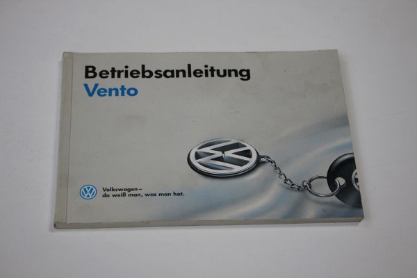 VW Vento Betriebsanleitung Bedienungsanleitung Anleitung Handbuch 07/1992