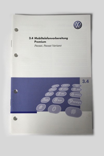 VW Passat 3C B6 Mobiltelefonvorbereitung Premium BDA Handbuch Deutsch Telefon