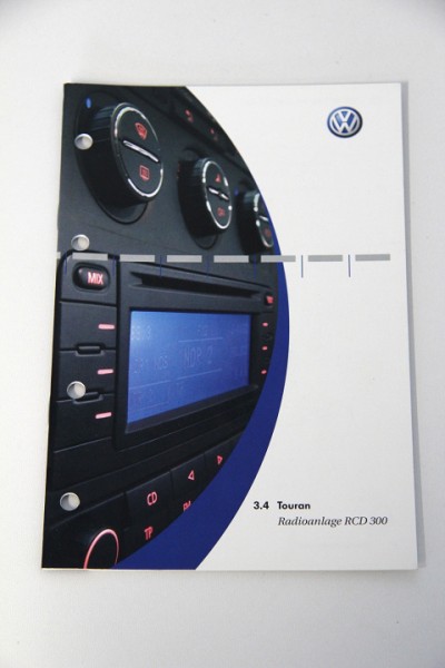 Original VW RCD 300 Radio Bedienungsanleitung BDA Anleitung Handbuch Deutsch