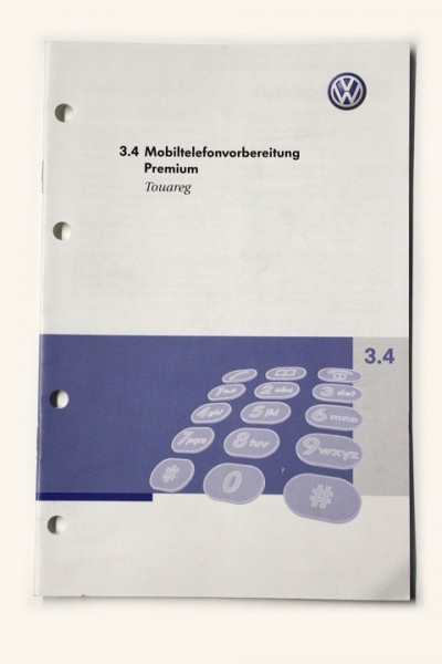 VW Touareg Mobiltelefonvorbereitung Premium Anleitung Handbuch Deutsch Telefon